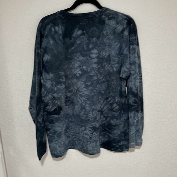 Vintage 90’s Back To Earth Mens Black Hand Tie Dye Wolves Graphic T-Shirt Large - Picture 7 of 7